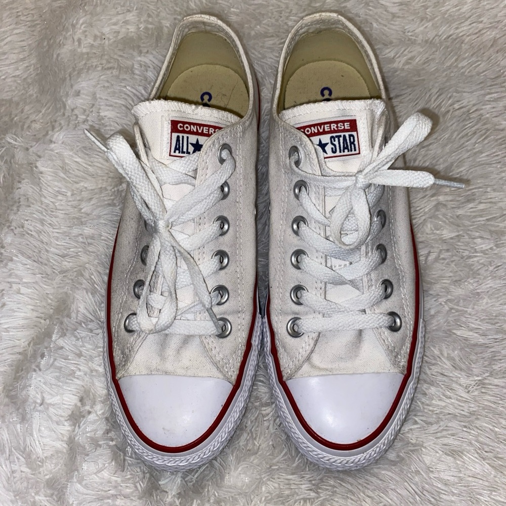 Converse All Star White Canvas Sneakers